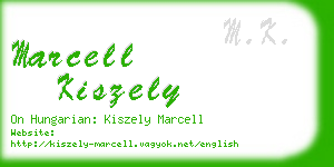 marcell kiszely business card